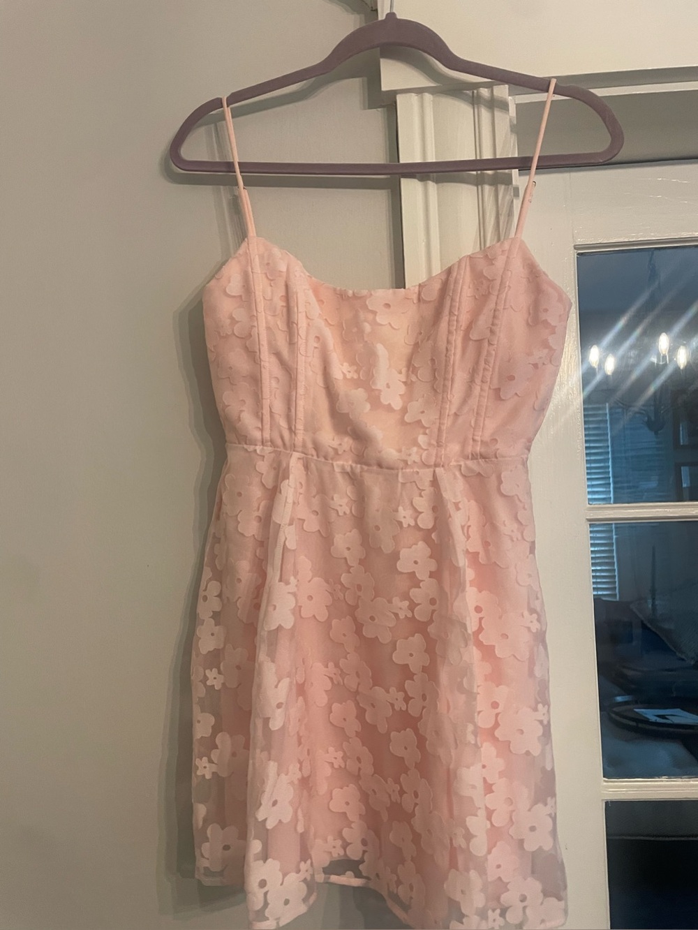Lucy in the Sky Blush Pink Spaghetti Strap Dress